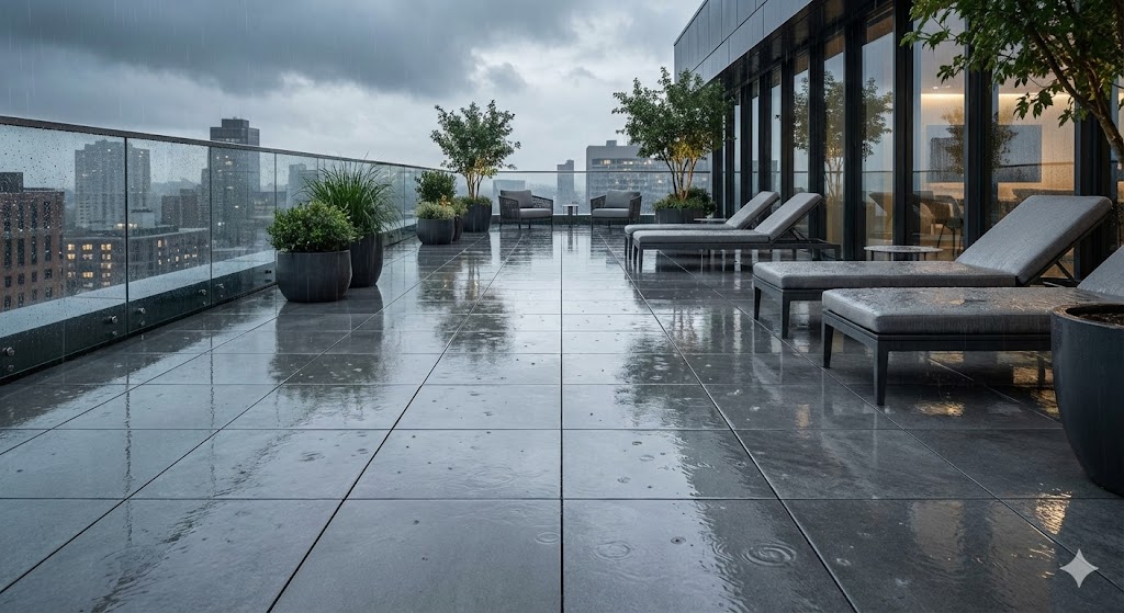 The Ultimate Roof Deck Drainage System: Preventing Water Pooling Under Pavers